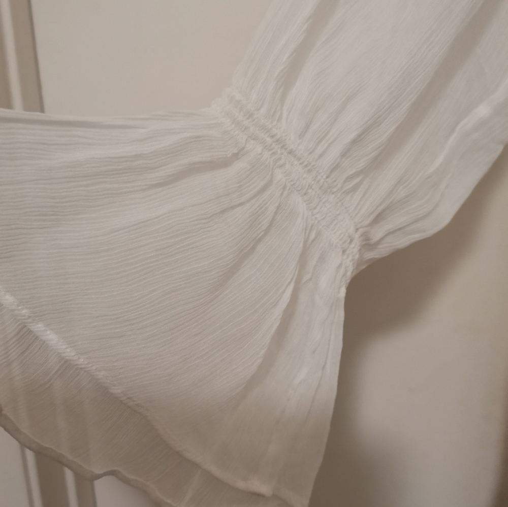 IRO Paris Embroidered Long Sleeves White Dress. - Picture 8 of 10